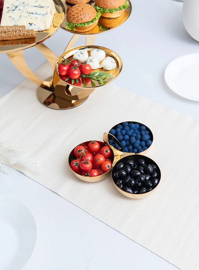 Snackskål i rostfritt stål – perfekt för nötter, chips och tilltugg