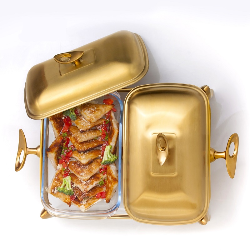 Dubbelt serveringsfat i rostfritt stål – elegant festdukning | MAT Sttel