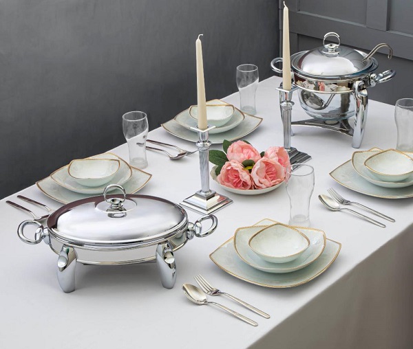 Ovalt serveringsfat i rostfritt stål – perfekt för elegant bordsservering | MAT STEEL