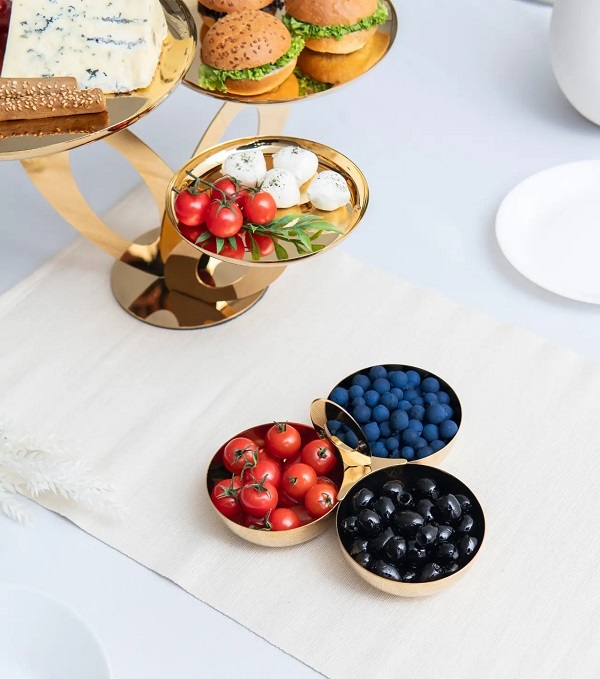 Rostfria snacksskålar/serveringsskålar i rostfritt stål – MAT STEEL